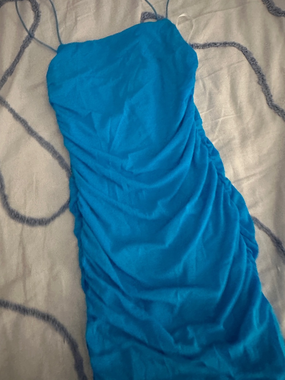 Hello Molly Turquoise Blue Strapless Dress
